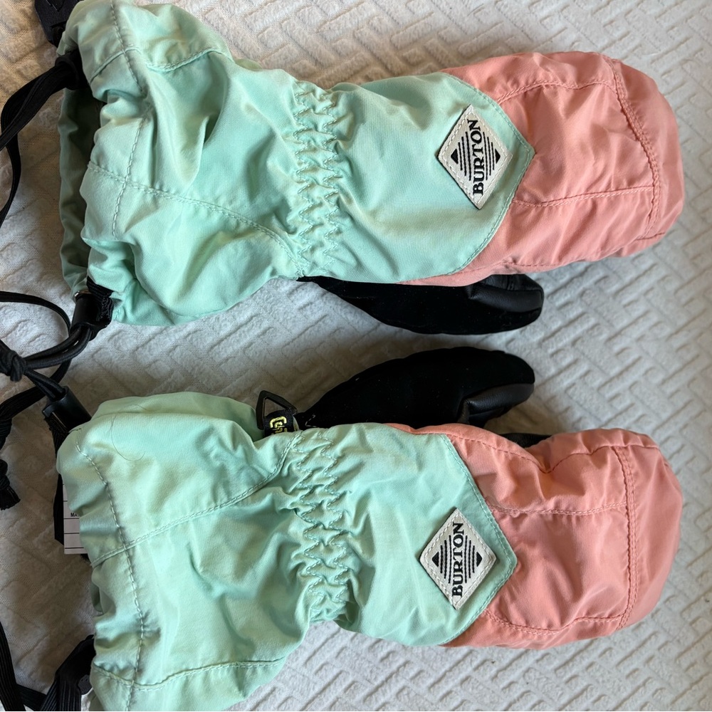 Burton Kids' Aqua and Pink Mittens